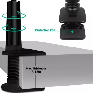 Suport flexibil pentru telefon, model 360 grade, alb cu negru - Img 3