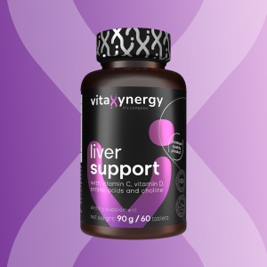 VITAXYNERGY Liver Support - 60 Tablete Supliment Nutritiv pentru Functionarea Optima a Ficatului si a Sistemului Gastrointestinal Cu Aminoacizi Esentiali si Extracte Naturale Preventiv pentru Protejarea Functiei Hepatice Normale - Img 2