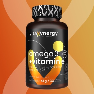 VITAXYNERGY Omega 3 + Vitamina E - 30 Capsule Moi pentru Sanatatea Inimii, Creierului si Vederii, Aprobat de Ministerul Sanatatii, Certificat FDA, GMP, Halal - Img 4