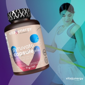 VITAXYNERGY PYRUVATE CAPSULE PLUS – Supliment pentru Metabolism Accelerat, Ardere de Grasimi si Performanta Fizica – 60 Capsule, Certificat GMP, Aprobat de Ministerul Sanatatii Certificat FDA, GMP, Halal - Img 4