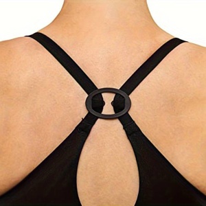 Accesorii sutien, set 4 piese, tip cleme pentru ajustarea bretelelor, model clasic rotund, tematica be free, multicolor - Img 4