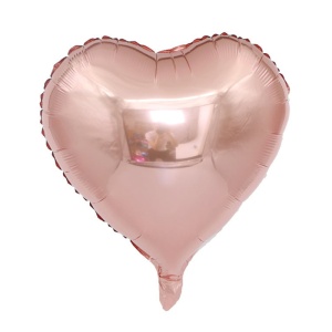Balon iubire, decor inima, 45 cm, bronz