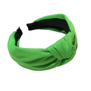 Bentita pentru par cu nod, model elegant happy, cu culori vibrante, marime universala, verde
