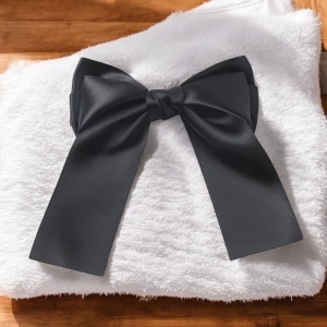Clama de par, accesorizata cu funda speciala, model royal, tematica be precious, neagra - Img 2