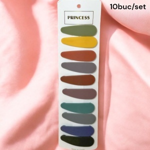 Clame par, set 10 bucati, model office style, confortabile si cochete, tematica be elegant, visiniu multicolor - Img 3