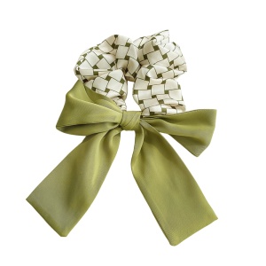 Elastic de par, model office style, tematica green world, cu imprimeu abstract, verde