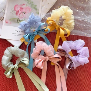 Elastic pentru par, set 5 bucati, model vesel si pretios, tematica feeling special, multicolor - Img 2