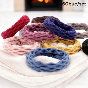 Elastic pentru par, set 60 bucati, model practic si rezistent, tematica sport is fun, multicolor - Img 4