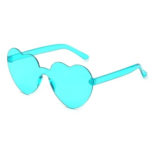 Ochelari de soare, dama, model pentru festival, super cool, marime universala, turcoaz
