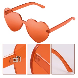 Ochelari de soare, dama, model pentru festival, super cool, marime universala, maro - Img 2