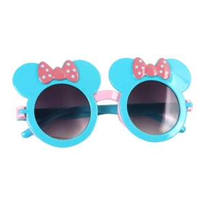 Ochelari de soare pentru copii, model fashion care se deschide open window pentru fetite, marime universala, albastri
