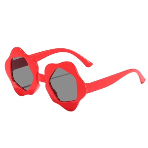 Ochelari de soare pentru copii, unisex, model cu rama cool, tematica perfect summer, marime universala, rosii