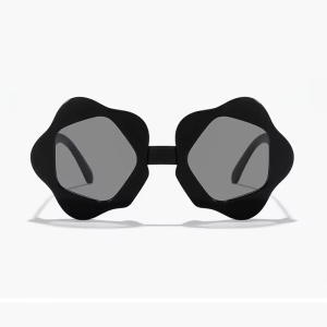 Ochelari de soare pentru copii, unisex, model cu rama cool, tematica perfect summer, marime universala, negri - Img 2