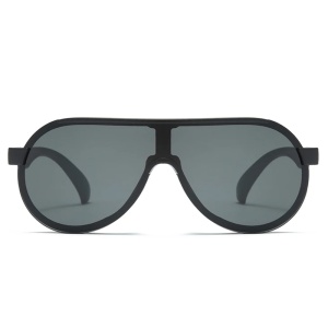 Ochelari de soare pentru copii, unisex, model pilot curajos, tematica summer drive, marime universala, negri - Img 2
