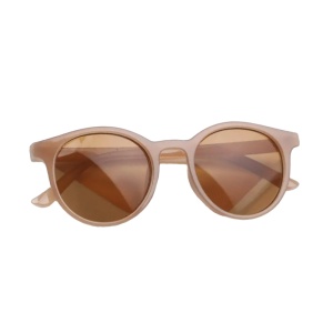 Ochelari de soare pentru copii, unisex, model vintage, rame fashion, marime universala, maro