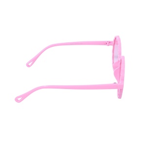 Ochelari de soare pentru copii, unisex, rotunzi, model summer cool, marime universala, roz - Img 4