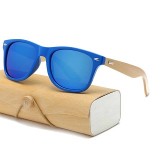 Ochelari de soare unisex, model clasic, vintage, tematica fashion men, marime universala, albastri - Img 2
