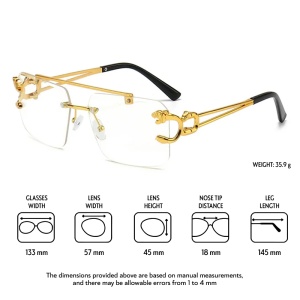 Ochelari de soare unisex, model elegant cu personalitate, tematica glamour life style, marime universala, alb transparent - Img 3