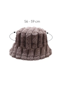 Palarie dama, model reglabil la interior, tematica cozy winter, marime universala, gri - Img 3