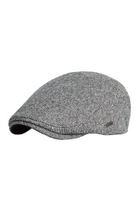 Sapca de barbati, cozoroc curbat, prindere la spate cu capsa, model elegant, tematica office style, marime universala, gri deschis