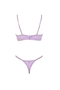 Set lenjerie sexy 2 piese cu dantela, sutien mov - Img 2