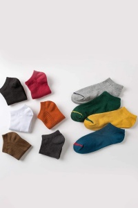 Sosete barbati, set 10 perechi, model casual, culori vibrante, scurte, detaliu de contrast, tematica feel free, M1, marimea 39 – 44, multicolor - Img 4