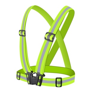 Vesta reflectorizanta, tip ham reglabil, verde, unisex, marime universala - Img 2