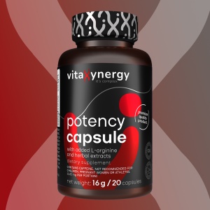 VITAXYNERGY Potency Capsule - 20 Capsule Supliment pentru Sanatatea Sistemului Reproductiv Masculin si Performanta Intima Cu L-Arginina 500 mg Imbunatateste Libidoul si Functia Erectila - Img 2