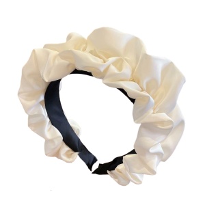 Bentita pentru par, model cu volanas chic waves, marime universala, alba