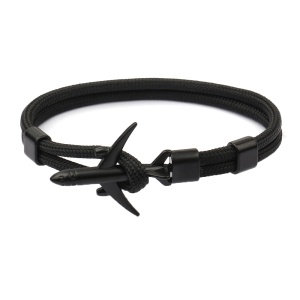 Bratara cu avion, negru, unisex,
