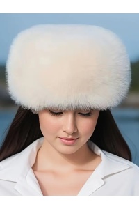 Caciula dama, model calduros si elegant, tematica ready for winter fashion, marime universala, alba - Img 3