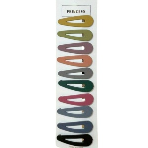 Clame par, set 10 bucati, model office style, confortabile si cochete, tematica be elegant, maro multicolor