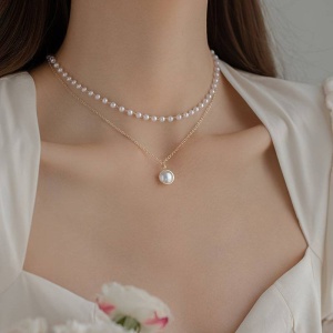 Lant dama, model fashion elegant dublat, tematica fancy lady, auriu - Img 2