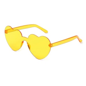 Ochelari de soare, dama, model pentru festival, super cool, M2, marime universala, portocalii