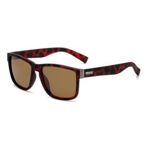 Ochelari de soare pentru barbati, model cool masculin, tematica fashion summer, marime universala, rosu inchis