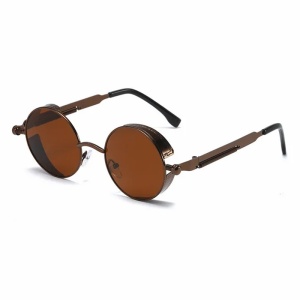 Ochelari de soare pentru barbati, model unic si cool, tematica steampunk, marime universala, maro