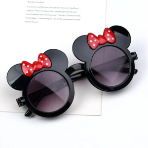 Ochelari de soare pentru copii, model fashion care se deschide open window pentru fetite, marime universala, negri - Img 4