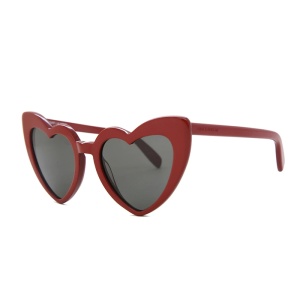 Ochelari de soare pentru copii, model pentru fetite inimioara cute, marime universala, maro