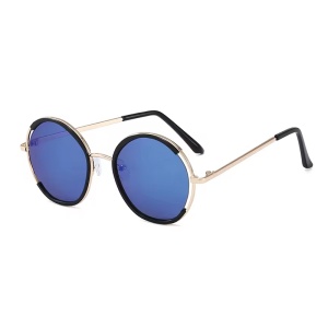 Ochelari de soare pentru copii, unisex, model cool pentru un plus de atitudine, tematica mega summer, marime universala, albastri