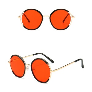 Ochelari de soare pentru copii, unisex, model cool pentru un plus de atitudine, tematica mega summer, marime universala, rosii - Img 2