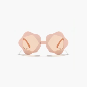 Ochelari de soare pentru copii, unisex, model cu rama cool, tematica perfect summer, marime universala, roz - Img 2