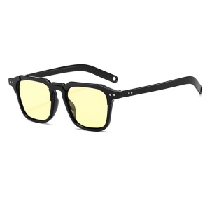 Ochelari de soare unisex, model casual, tematica summer view, marime universala, galbeni