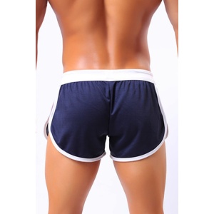 Pantaloni scurti, barbati, model sport, M2, albastru inchis - Img 2