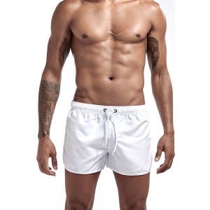 Pantaloni scurti tip boxeri, barbati, model summer sport, alb