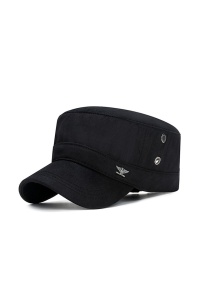 Sapca barbati, model army cu cozorc curbat, strangere reglabila la spate, tematica eagle wings, marime universala, neagra
