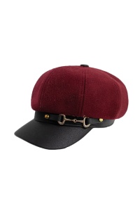 Sapca dama, model elegant cu accesoriu metalic, reglabila cu snur delicat la interior, tematica fashion town, marime universala, visinie