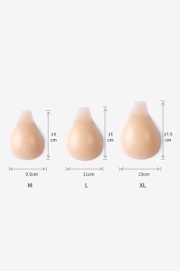 Sutien inovator din silicon, 2 cupe sustinere sani fara bretele, nude - Img 4