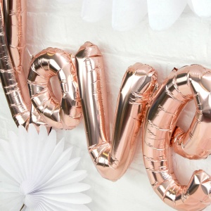 Balon iubire, decor „Love“, 101 cm, roz - Img 4