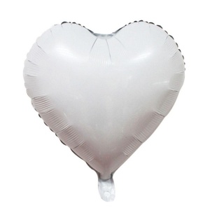 Balon iubire, decor inima, 45 cm, gri