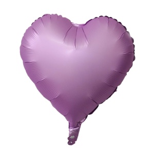 Balon iubire, decor inima, 45 cm, roz mat